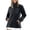 Black, variant on Orleans Fleece Stand Collar Zip Up Jacket for Unisex, Long Sleeve with Chest Pocket, Thickened Warm Casual Outerwear, 1 Piece, L-5XL, Plus Size Friendly