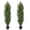 Green, variant on Poetree 2 Pack 3FT Topiary Artificial Faux Cedar Tree Plant Potted Indoor or Outdoor UV Protection Plastic Tree