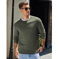 thumbnail image 3 of COOFANDY Mens Sweater Crewneck Pullover Long Sleeve Lightweight Sweater Plain Knit Silm Fit, 3 of 7