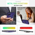 thumbnail image 4 of Compatible for Google Pixel 4 XL Case with HD Screen Protector, Military-Grade Shockproof Protective Phone Case with Magnetic Kickstand Ring for Google Pixel 4 XL Purple, 4 of 9