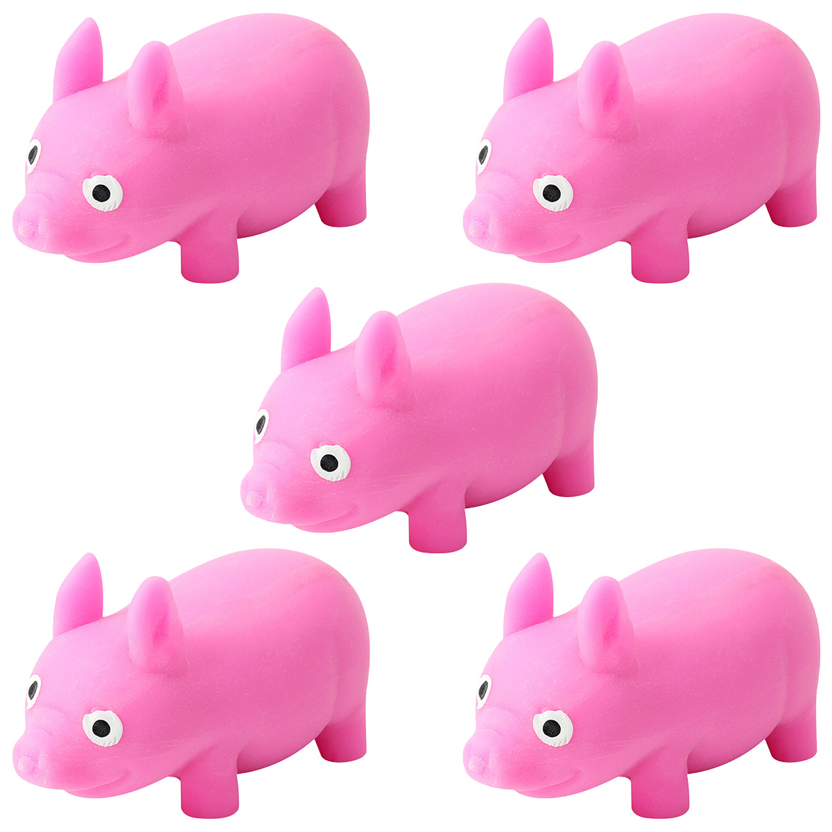 Pink Pig Elasticity Toys Stress Relief Elasticity Unzip Toy Piggy