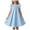 Light Blue, variant on Gubotare Toddler Dress Girls'Summer Floral Dress Kids 2025 Puff Sleeve Round Neck Smocked Flowy Sun Dresses Size 4-5T (Pink,4-5 Years)