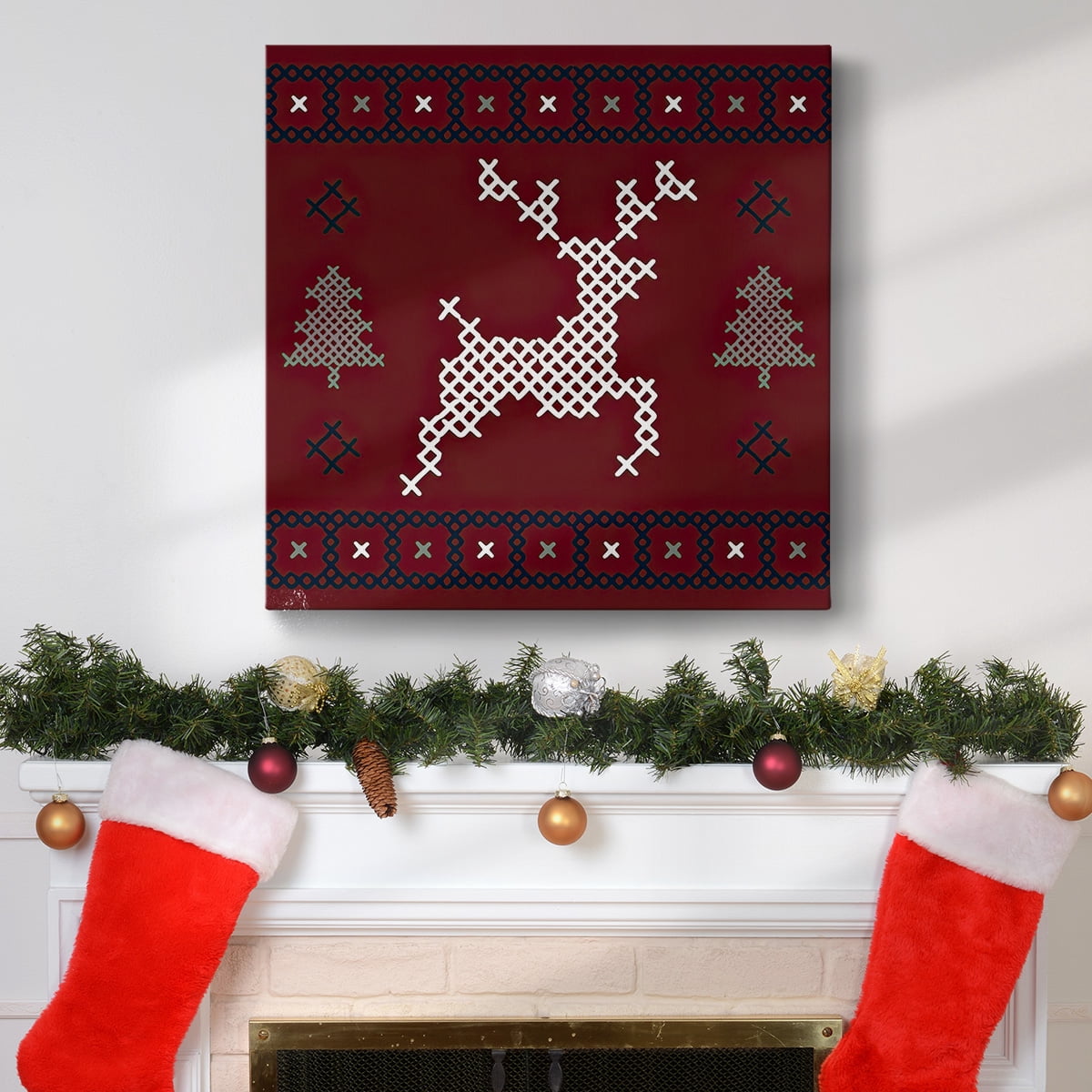 Reindeer Sweater- Gallery Wrapped Canvas
