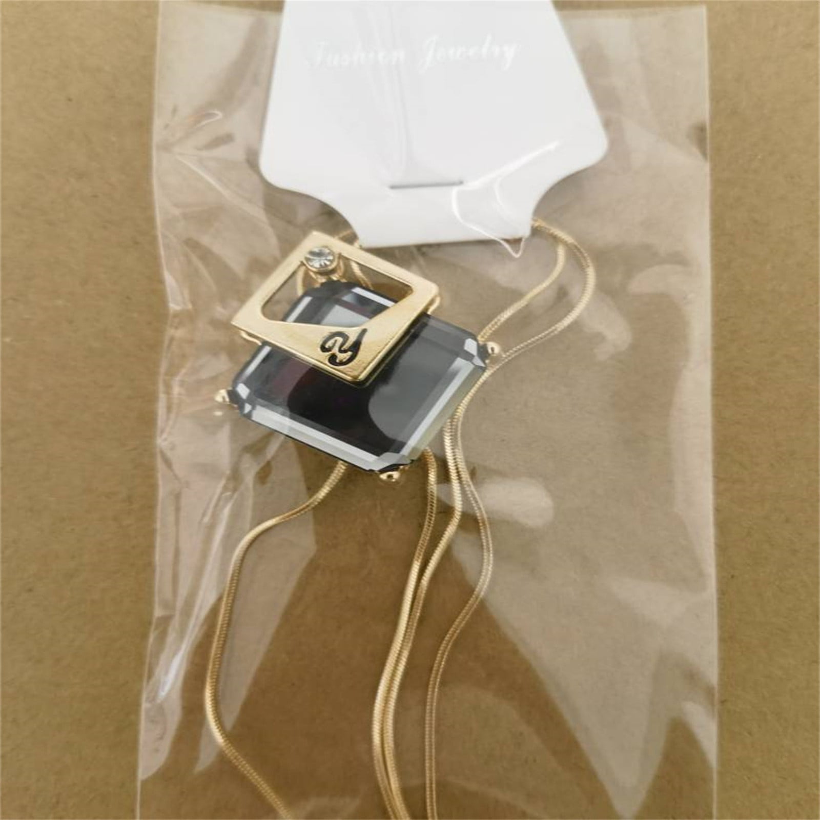 Elegant Long Sweater Chain Necklace For Women - Adjustable Silver Alloy With Cubic Zirconia Pendant