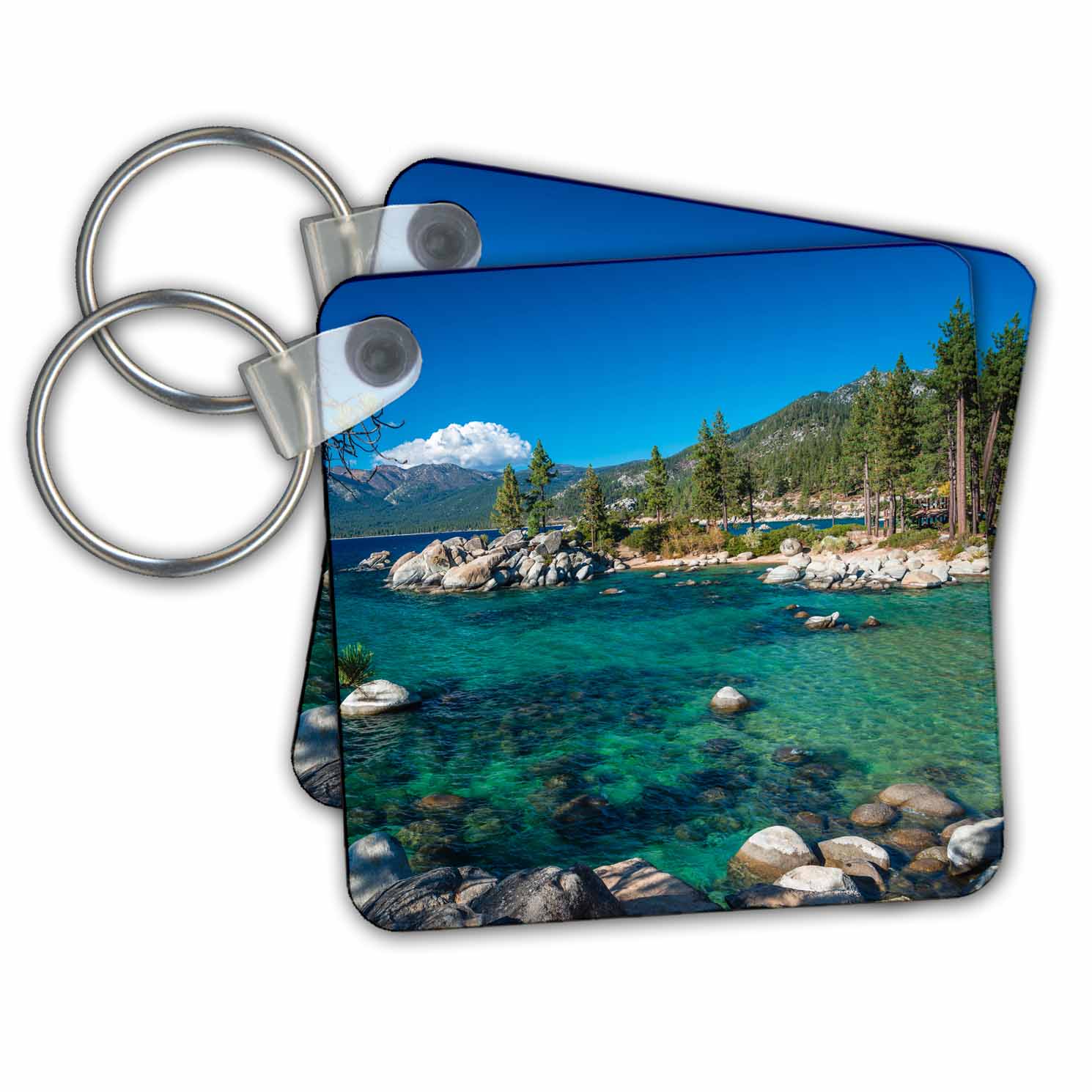 3dRose Boulders and cove at Sand Harbor State Park, Lake Tahoe, Nevada