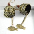 thumbnail image 3 of Campanillas de viento Adornos de viento de latón Campanula Adornos Pescado Cuerda de cáñamo Adornos de carillón de viento de metal para puerta Pared Coche Decoración colgante Adorno Regalo artesanal 2 JFHHH pequeña, 3 of 3