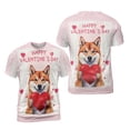 thumbnail image 3 of Happy Valentine's Day Shiba Inu Brings Love Heart All Over Print 3D Shirt Unisex Merch Shibas Dog Lovers Gifts Idea - 02028, 3 of 6