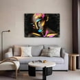 thumbnail image 5 of Modern Black Gold African Woman Oil Painting Poster Decorative Painting Canvas Wall Art Living Room Posters Bedroom Painting,Frame-style,12x18inch(30x45cm), 5 of 8
