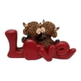 thumbnail image 1 of Decoraciones para San Valentín, Figura de resina de vaca de las Highlands con forma de corazón, Pareja de vacas, Decoración para el hogar, Símbolos de familia y enamorados, Pareja, Familia, Decoracion, 1 of 6