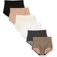 thumbnail image 2 of Warners® Blissful Benefits Dig-Free Comfort Waistband Microfiber Brief 6-Pack RS9046W, 2 of 5