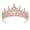 Rose gold and white, variant on lanema Unique Alloy Rhinestones Crown For Women Hair Decors For Wedding Or Party Wear