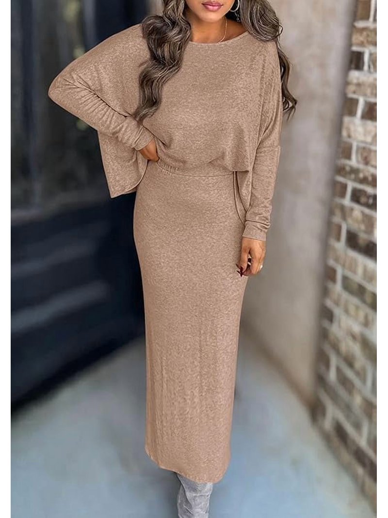 knee length dresses for ladies Printed Two-Piece Set