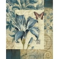 thumbnail image 2 of Gladding, Pamela 26x32 White Modern Wood Framed Museum Art Print Titled - Blue Moods Lily, 2 of 4