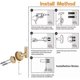 thumbnail image 5 of 2 Pcs Bathroom Towel Hook,Screw in Metal Coat Robe Hook Stainless Steel Heavy Duty Wall Door Hanger for Bathroom Kitchen, 5 of 5