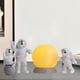 thumbnail image 5 of 4 piezas estatua modelo estantería Sunnimix Figura estatua de astronauta Amarillo, 5 of 7