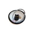 thumbnail image 2 of Soporte de baratija de gato para anillos, collar, pulsera, cuenco/plato, organizador de pendientes, plato de anillo de gato de resina negra para pendientes, 2 of 5