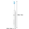 thumbnail image 3 of ZFYXGS Electric Toothbrush for Adults, 8 Brush Heads, White, 3 of 6