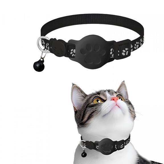 GJX Real Time Gps Tracker for Cats No Monthly Fee Works Elastic Gps Tracking Device for Cats Collar