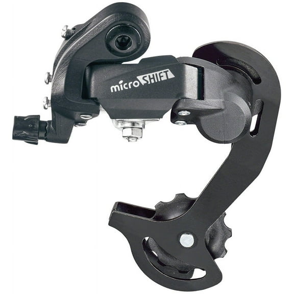 microSHIFT M21 Rear Derailleur - 6,7 Speed, Short Cage, Black