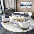 thumbnail image 4 of Minimalist Chairs Living Room Sofas Modern Sectional Relaxing Luxury Sofas Designer Bedrooms Woonkamer Banken Home Furniture My Lux Decor Round, 4 of 15