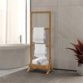 thumbnail image 2 of Gallerie Decor Natural Spa Transitional Bamboo Towel Stand in Natural, 2 of 3