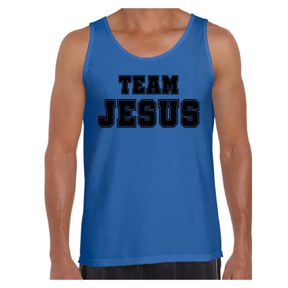 Awkward Styles Team Jesus Tank Top Christ Tshirt for Men Team Jesus Tank Top for Men Christian T Shirts Christian Black Clothes for Men Christian Gifts Jesus Shirts Jesus Clothing Collection for Him