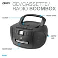 thumbnail image 2 of GPX Cassette/CD/Radio Boombox, Black, BCA209B, 2 of 7