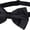 Black, variant on Jacob Alexander Men's Solid Color Extra Large Pre-Tied Bow Tie - Red