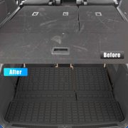 Cargo Liner For 2018-2024 Ford Expedition Lincoln Navigator 7&8 Seater (Not Fit Max or L) All Weather 2024 Expedition Accessories (Trunk Mat+3rd Row Backrest Mats)