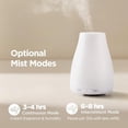 thumbnail image 3 of Essential Oil Diffuser, Ultrasonic Diffusers for Home Aromatherapy Humidifier for Bedroom Room 7 Colors LED 2 Mist Mode Auto Off, Basic White, 3 of 6