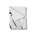thumbnail image 2 of Celtic Soft Flannel Fleece Throw Blanket, Tribal Dragon Sketch as Cult Myth Fantasy Animal Tattoo Art Design, Cozy Plush for Indoor and Outdoor Use, 50" x 60", Black and White, by Ambesonne, 2 of 6