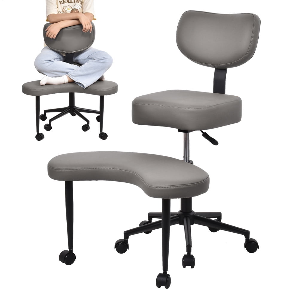 cross legged office chair boucle product