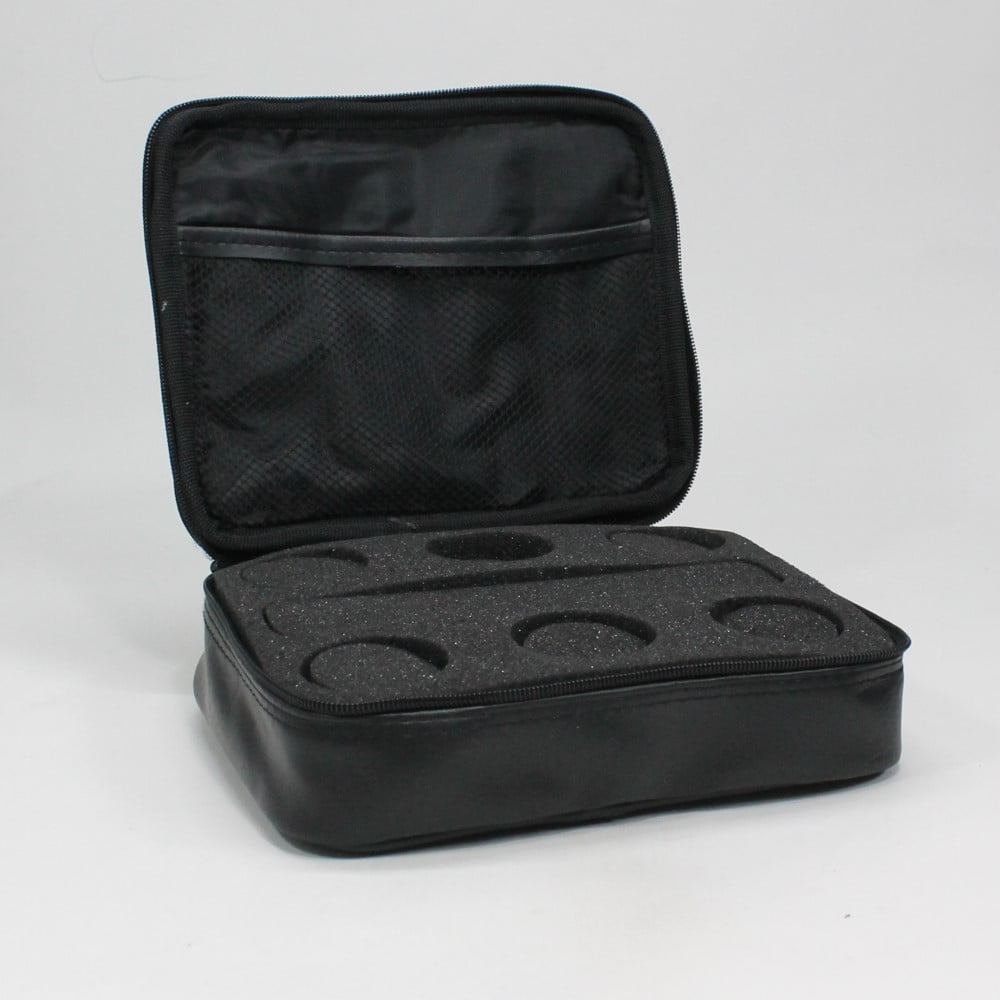 Ace Yo Leather Yo-Yo Bag - YoYo Carry Case (Black with Silver)
