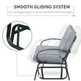 thumbnail image 4 of Outsunny Outdoor Garden 2-Person Gliding Chair Patio Glider with Cushions Grey, 4 of 9