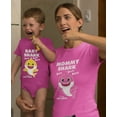 thumbnail image 5 of Matching Baby Shark Shirts for Mommy Baby Set For Mother and Baby Outfits Gift Mommy Pink Medium / Baby Wow pink 6M (3-6M), 5 of 6