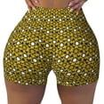 thumbnail image 2 of Rateoe Sunflowers 2 Printed Power Workout Shorts for Women Tummy Control Squat Proof Ribbed Thick Seamless Scrunch Active Short-X-Large, 2 of 8