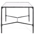 thumbnail image 6 of Safavieh Couture Isabellina Metal and Glass Glam Coffee Table, Black/Clear, 6 of 10