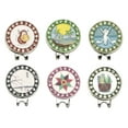 thumbnail image 4 of Marcadores de Pelota de Golf Señoras res Magnético Moneda Golf Sombrero Clip Herramienta Fácilmente Conecte a Hat Caps Belt Gl A Macarena Marcador de pelota de golf, 4 of 8