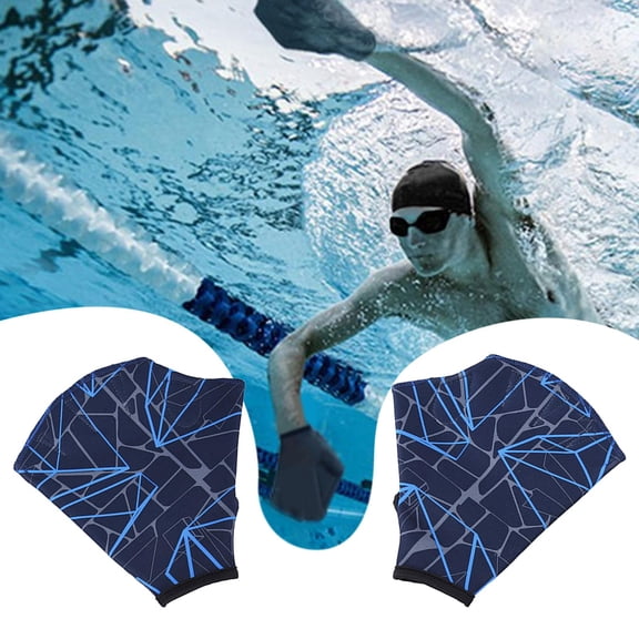 1 par de fajas tipo rana, equipo de aletas de mano para natación, de Fitness para ejercicio acuáticos, entrenamiento acuático, esnórquel, buceo, DYNWAVEMX Guantes de natación