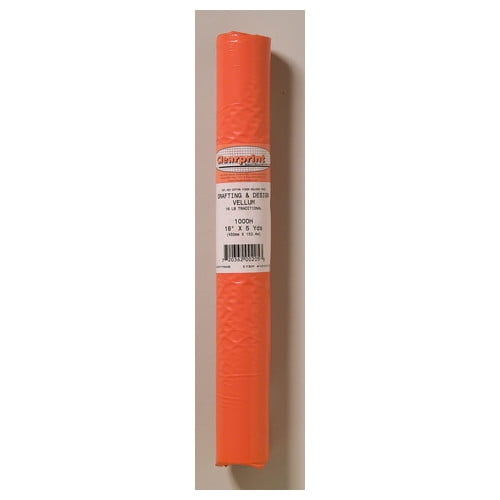 CHARTPAK, INC. 10101120 CLEARPRINT VELLUM ROLL 1000H 18 IN X 5 YD UNPRINTED