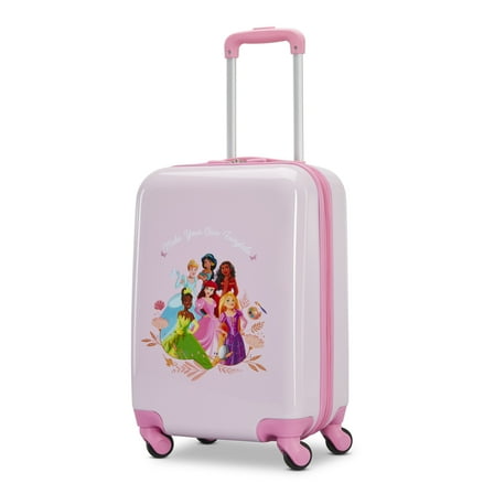 Disney x American Tourister Kids Carry On Suitcase with Spinner Wheels - Princesses