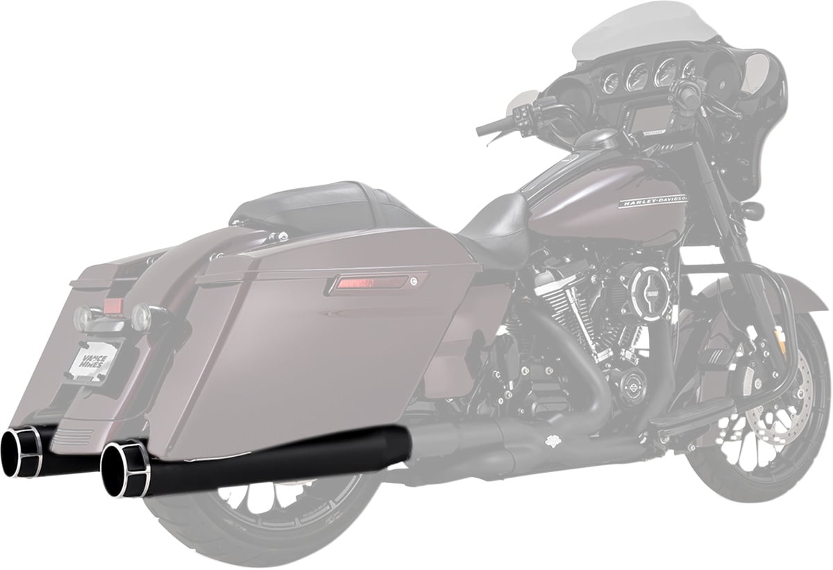 Vance & Hines 4.5" Torquer 450 Black Machine Cut SlipOn Mufflers