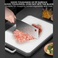 thumbnail image 3 of Tabla de cortar de doble cara, de acero inoxidable 403 apto para uso alimentario, para cocina, con ranuras de metal más gruesas, fácil de limpiar, diseño antideslizante duradero, ideal para carne y, 3 of 8
