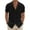 Black, variant on Coshow Men's Short Sleeve Shirts Button Down Casual Shirt Fashion Textured Summer Beach Top