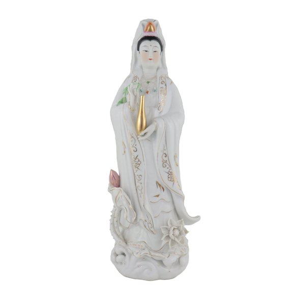 Statue Debout Blanche 18 Pouces Guan Yin