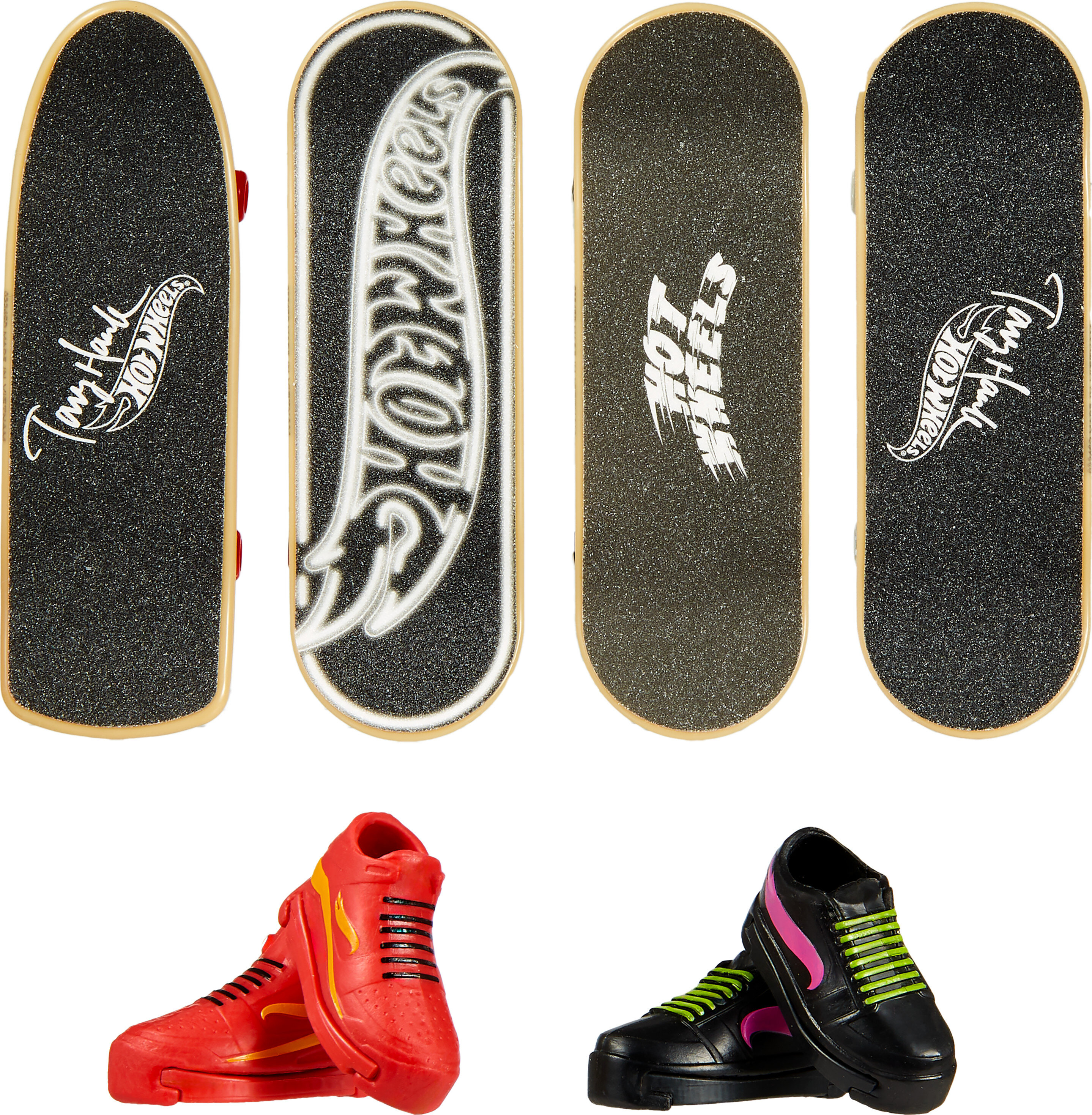 Hot Wheels Skate Tony Hawk Fingerboards & Skate Shoes Multipack (Styles May Vary)