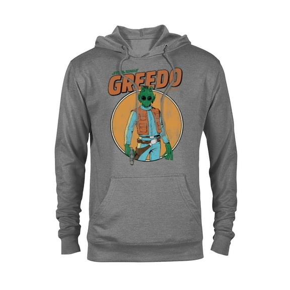 Star Wars Greedo Shot First Retro - Pullover Hoodie for Adults - Customized-Graphite Heather