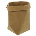 thumbnail image 5 of Washable Kraft Paper Container Decorative Reusable Paper Bag Organizer Flowerpot Cover Toy for Decoration and Storage Size S(Light Brown), 5 of 7