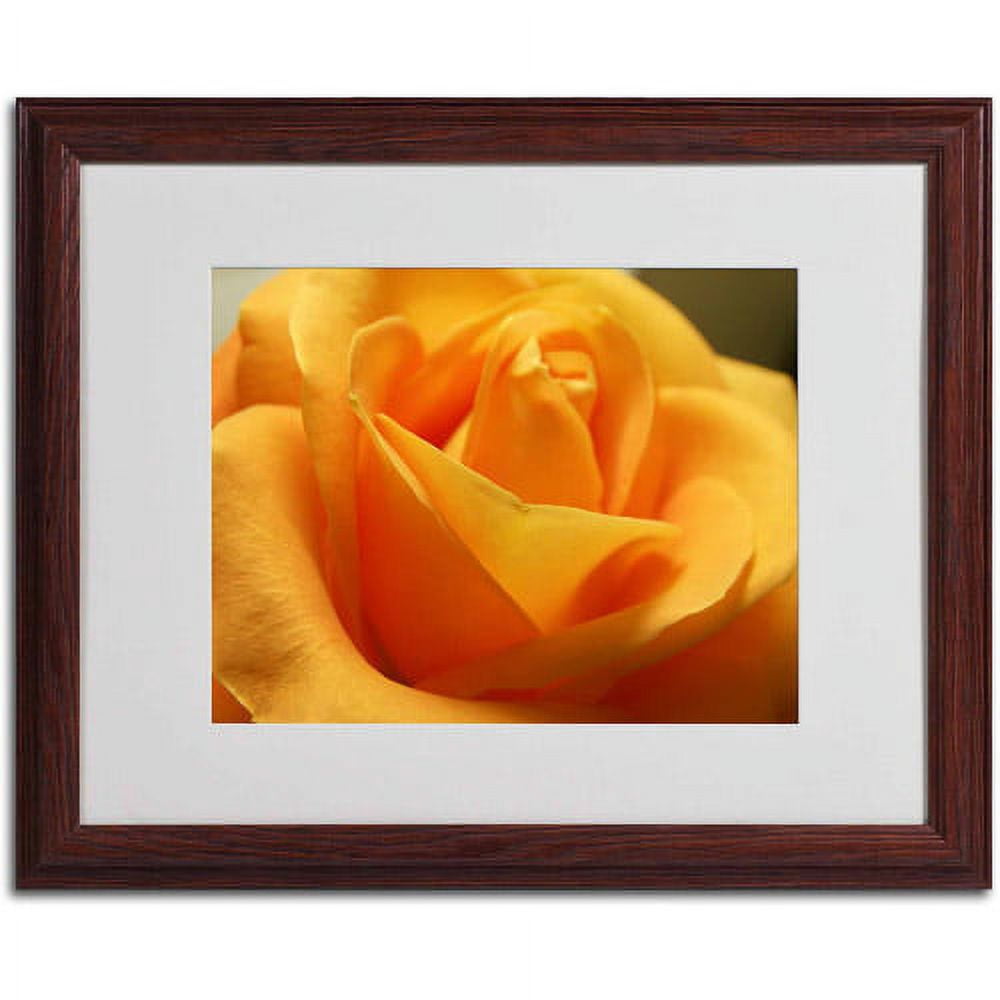Trademark Fine Art "Mother's Embrace" Canvas Art by Monica Fleet, White Matte, Wood Frame
