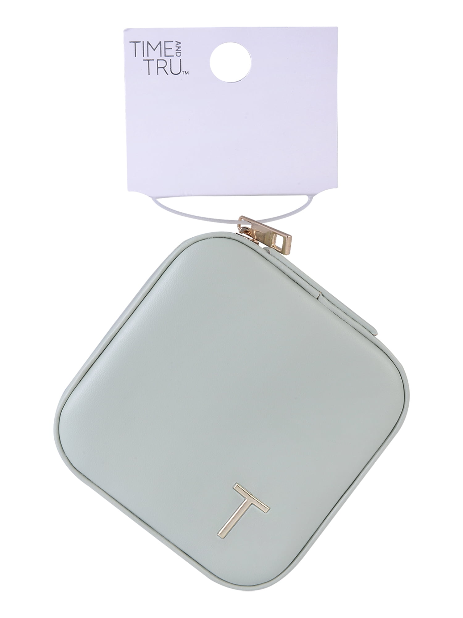 Time and Tru Square Sage Initial "T" Jewelry Organizer